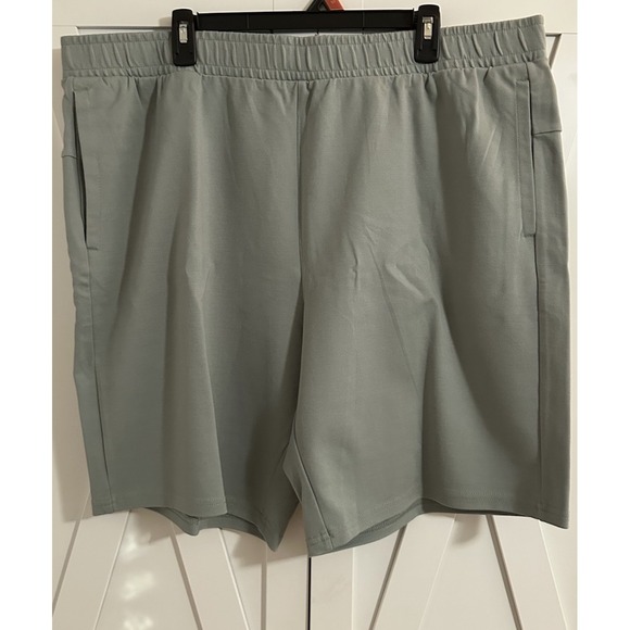 Member's Mark Other - Member's Mark Men's Green Luxe Shorts XL Stretch Drawstring Zip Pocket Solid